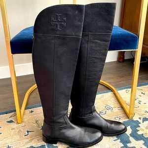 Tory Burch Simone 35mm over the knee boot in black
